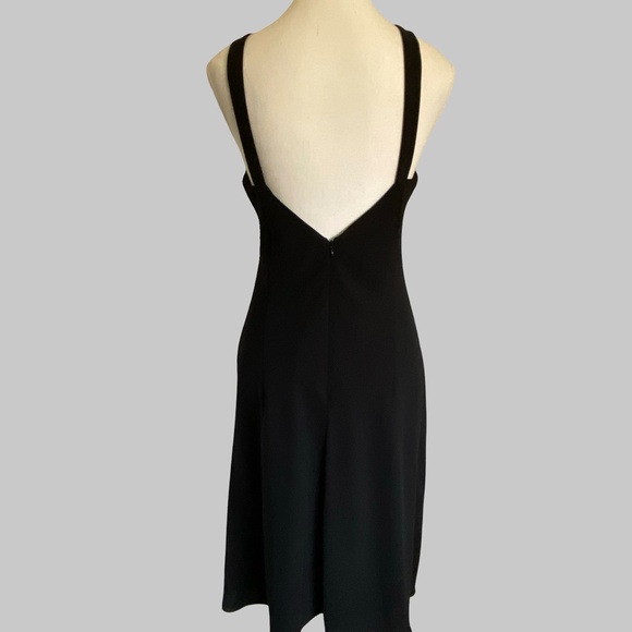 Evan-Picone Vintage Black Halter Style Party Vacation Dress- Sz- 8 - Picture 6 of 15